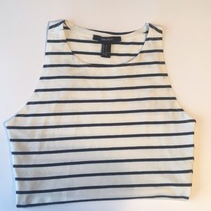 Crop top with stripes